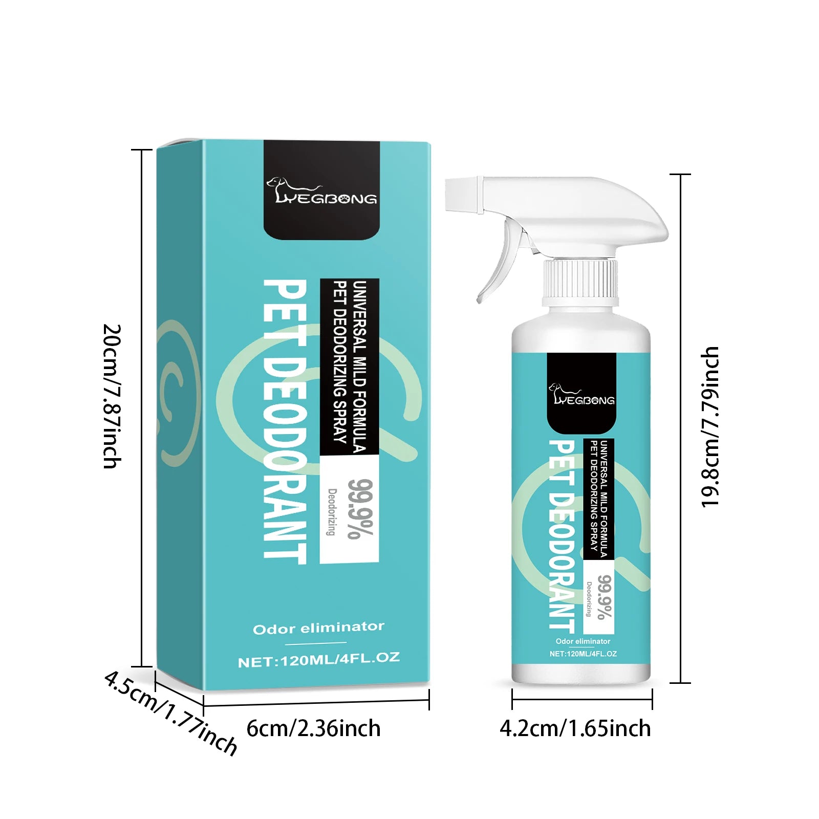 Pet Deodorant Spray Cleaning Gentle Non-irritating Promote Pet Health Lasting Remove Odor