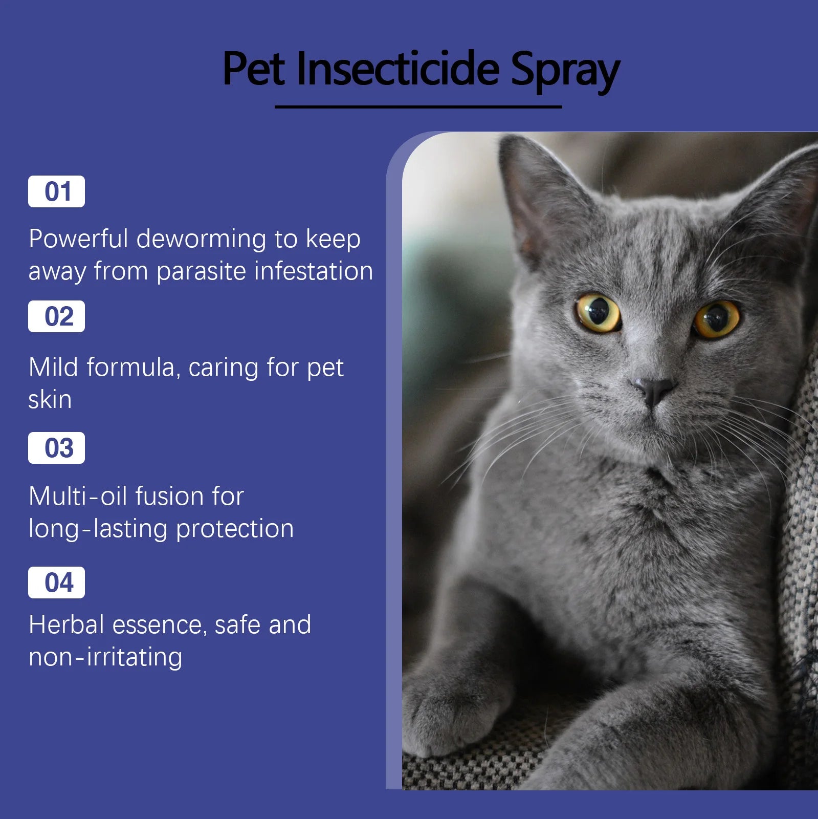 Pet Insect Repellent Spray Natural Non-irritating  Odor Protect Pet Skin