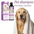 100ML Pet Bathing Shampoo Natural Formula Cleaning Dirts Relief Itching Prevent Tangles Smoothing Lasting Fragrance Pet Care