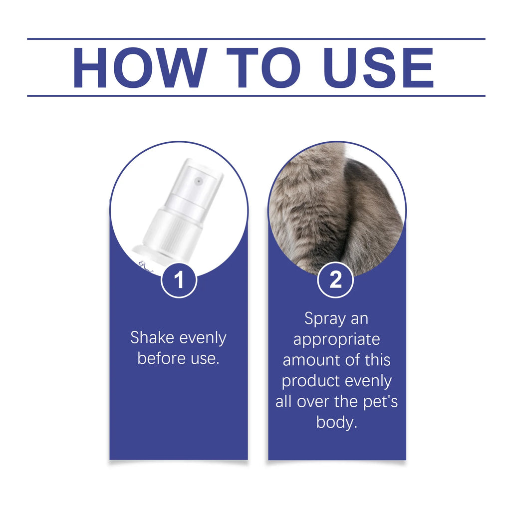 Pet Insect Repellent Spray Natural Non-irritating  Odor Protect Pet Skin