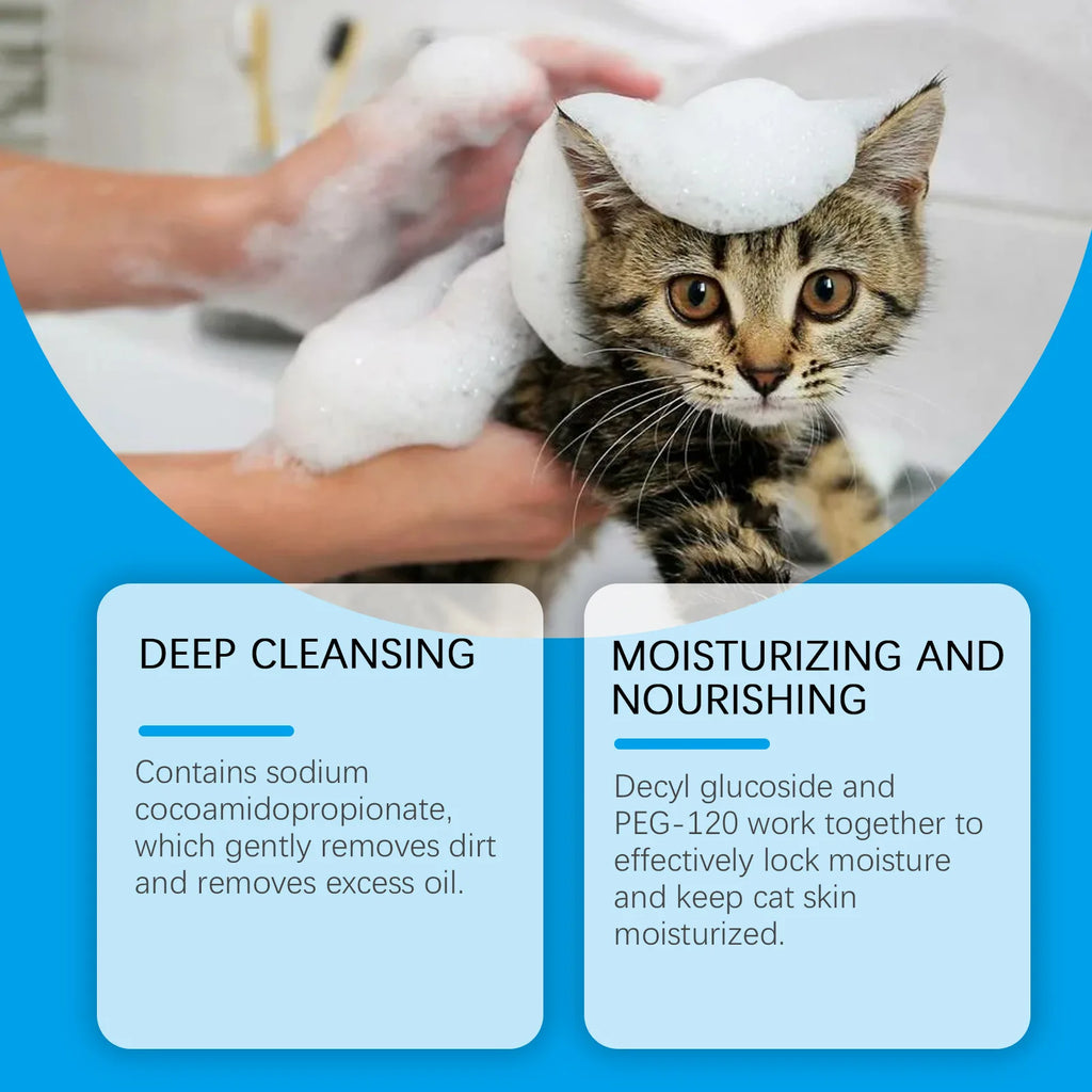 Cat Cleaning Mousse Remove Dirt Oil Moisturizing Nourishing For Pet Kitten