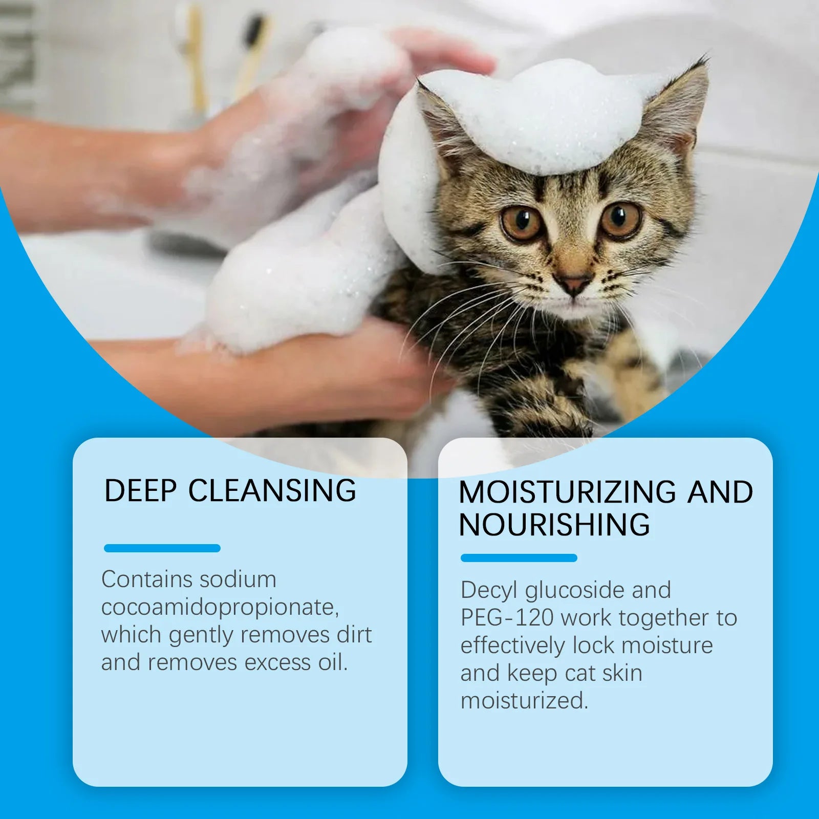 Cat Cleaning Mousse Remove Dirt Oil Moisturizing Nourishing For Pet Kitten