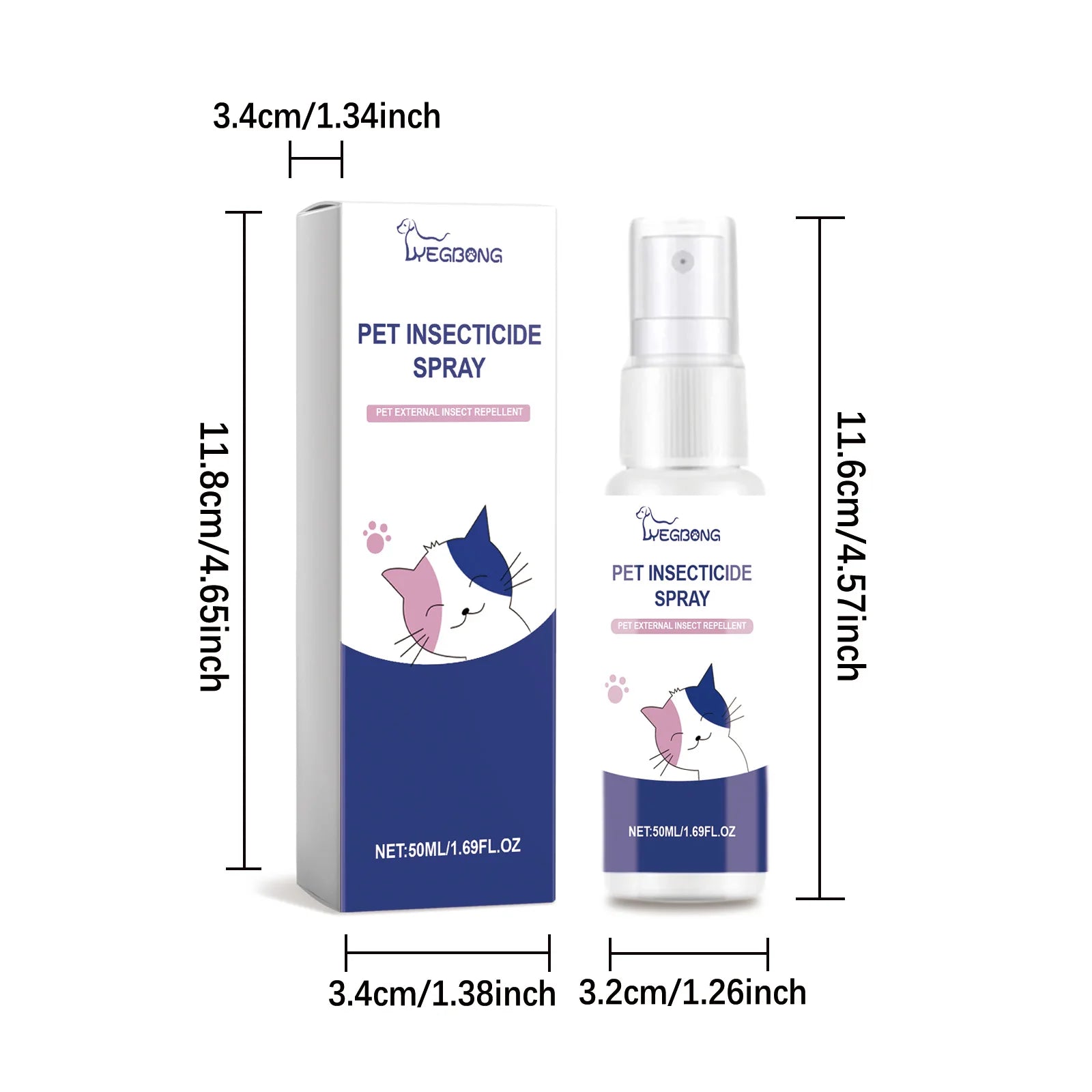 Pet Insect Repellent Spray Natural Non-irritating  Odor Protect Pet Skin