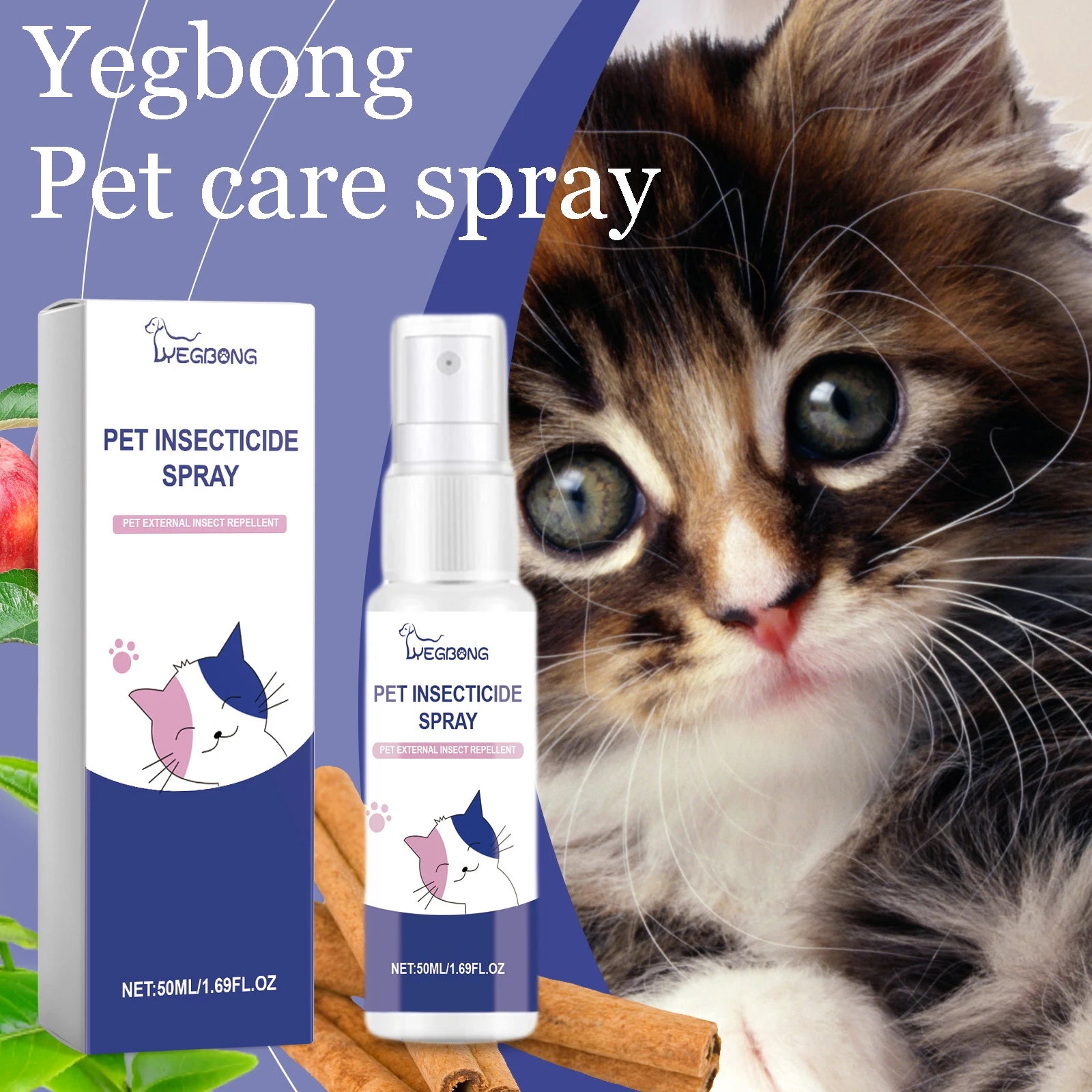 Pet Insect Repellent Spray Natural Non-irritating  Odor Protect Pet Skin
