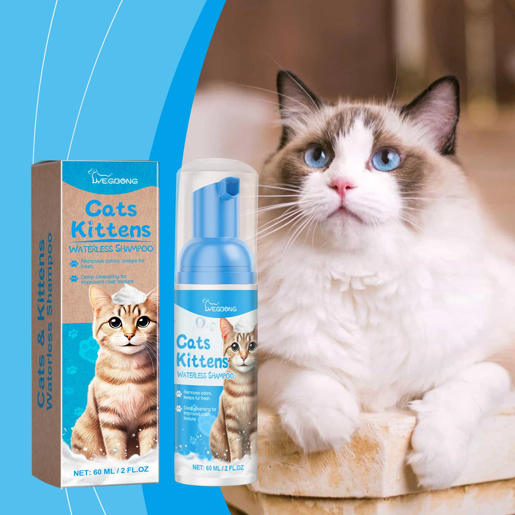 Cat Cleaning Mousse Remove Dirt Oil Moisturizing Nourishing For Pet Kitten