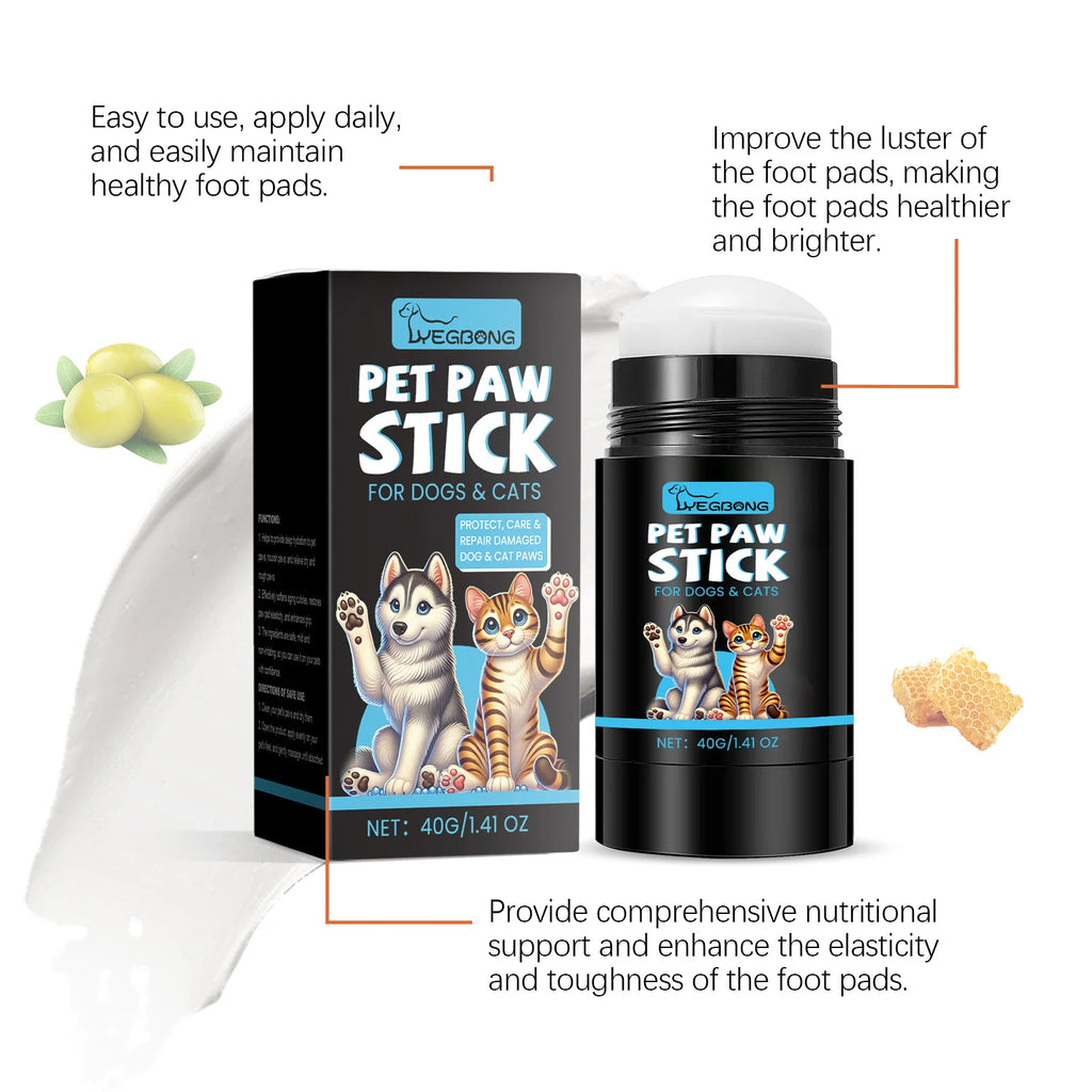 Cat and Dog Paw Roller Cream Moisturizing For Winter Fall Anti Cracking Foot Soften Paw