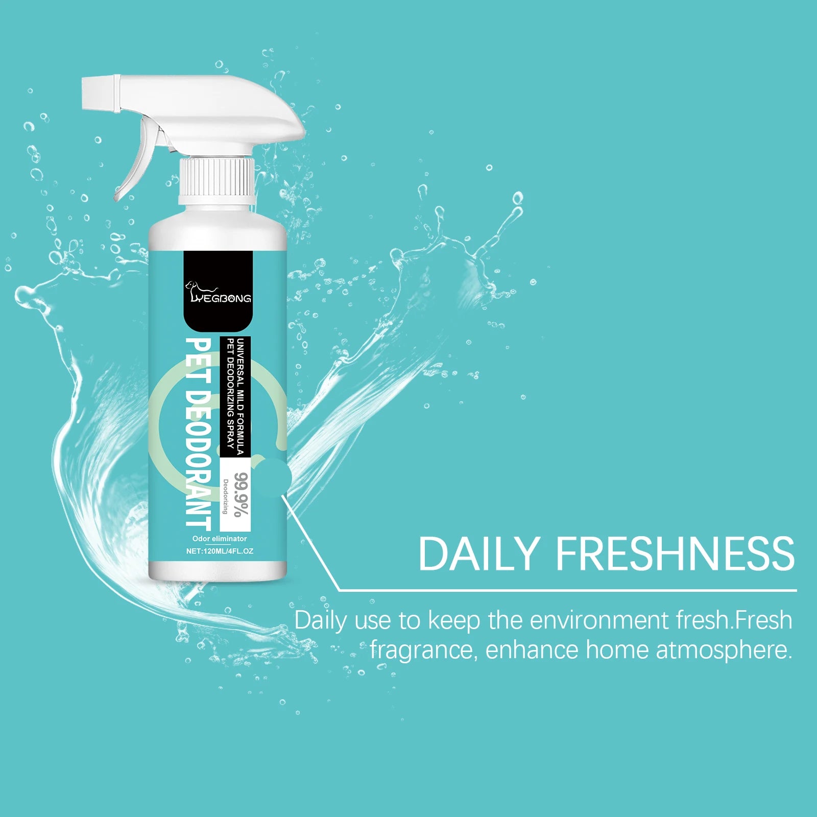 Pet Deodorant Spray Cleaning Gentle Non-irritating Promote Pet Health Lasting Remove Odor