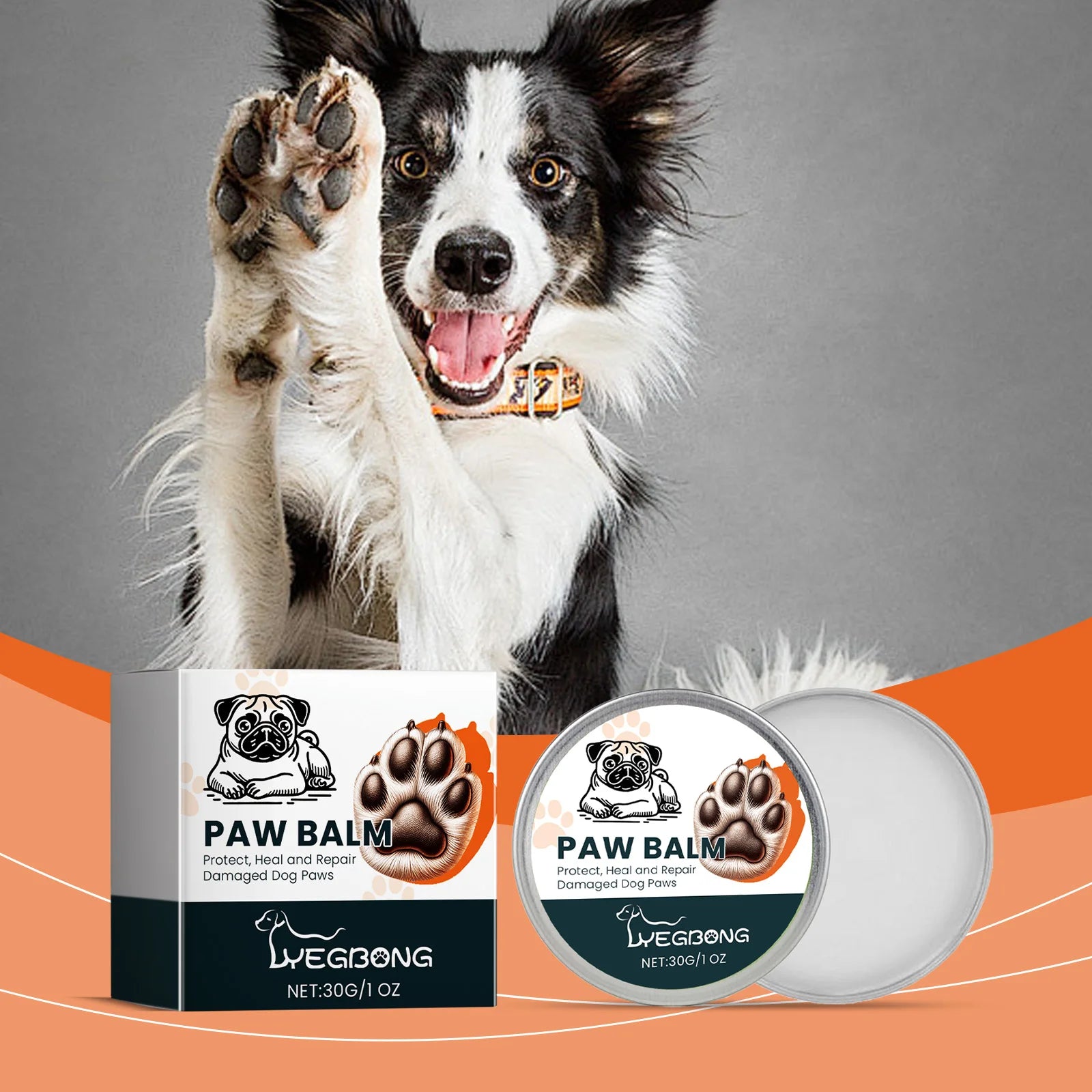 Pet Dog Paw Care Balm Moisturizer Repair Dry Cracked Skin Soothing Itching