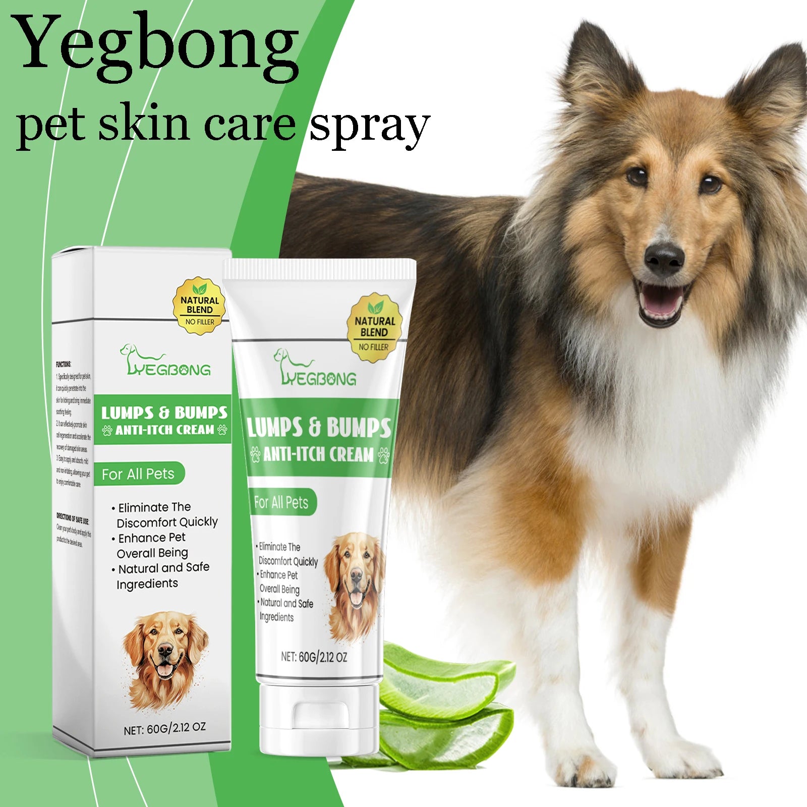 Pet Skin Care Spray Plant Formula Soothing Anti-Itching Relief  Reduce Redness
