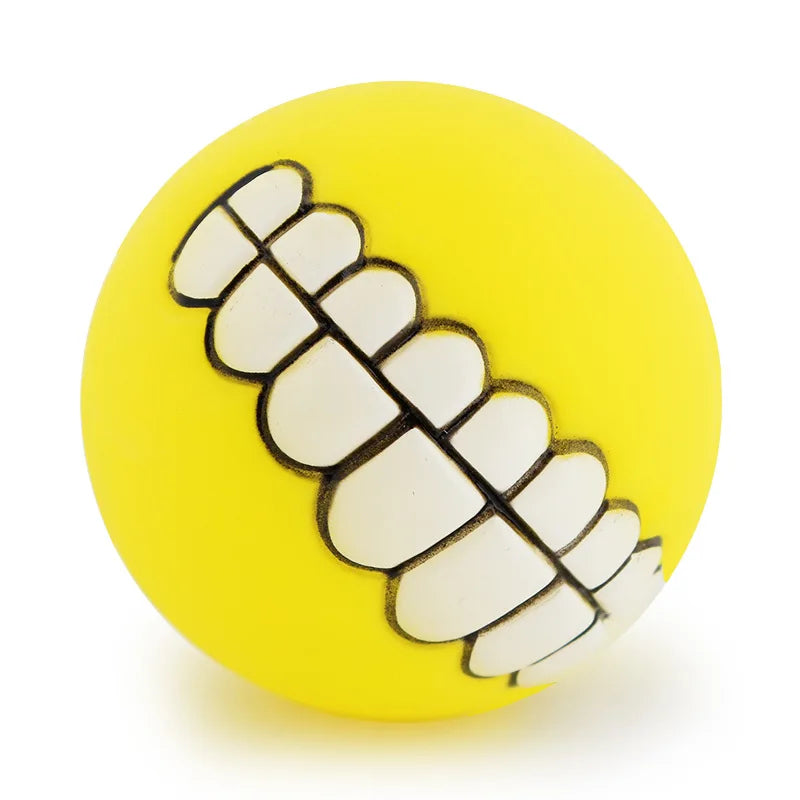 Pet Dog Ball Teeth Funny Trick Toy  Chew  Squeaky Dog Sound toys