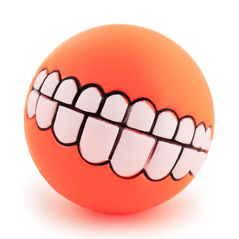 Pet Dog Ball Teeth Funny Trick Toy  Chew  Squeaky Dog Sound toys