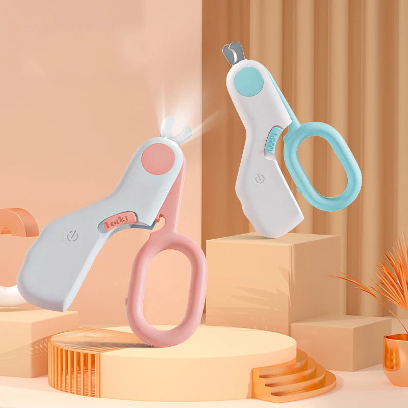 LED Light Cat Dog Nail Clipper Cutter Professional Pet Claw Trimmer with Safety Lock