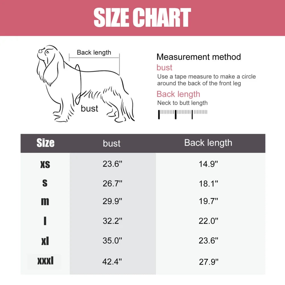 Soft Dog Pajama 4 Legged Warm Fleece Stretchable Dog Pajamas