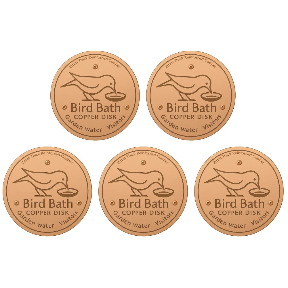 1-5CS Bird Bath Copper Disk With 3 Point Support Bird Bath Purification Plate For Outdoor Bird Bath