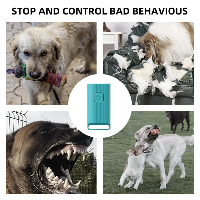 5-meter range ultrasonic anti-barking device,USB rechargeable, suitable for indoor/outdoor training use