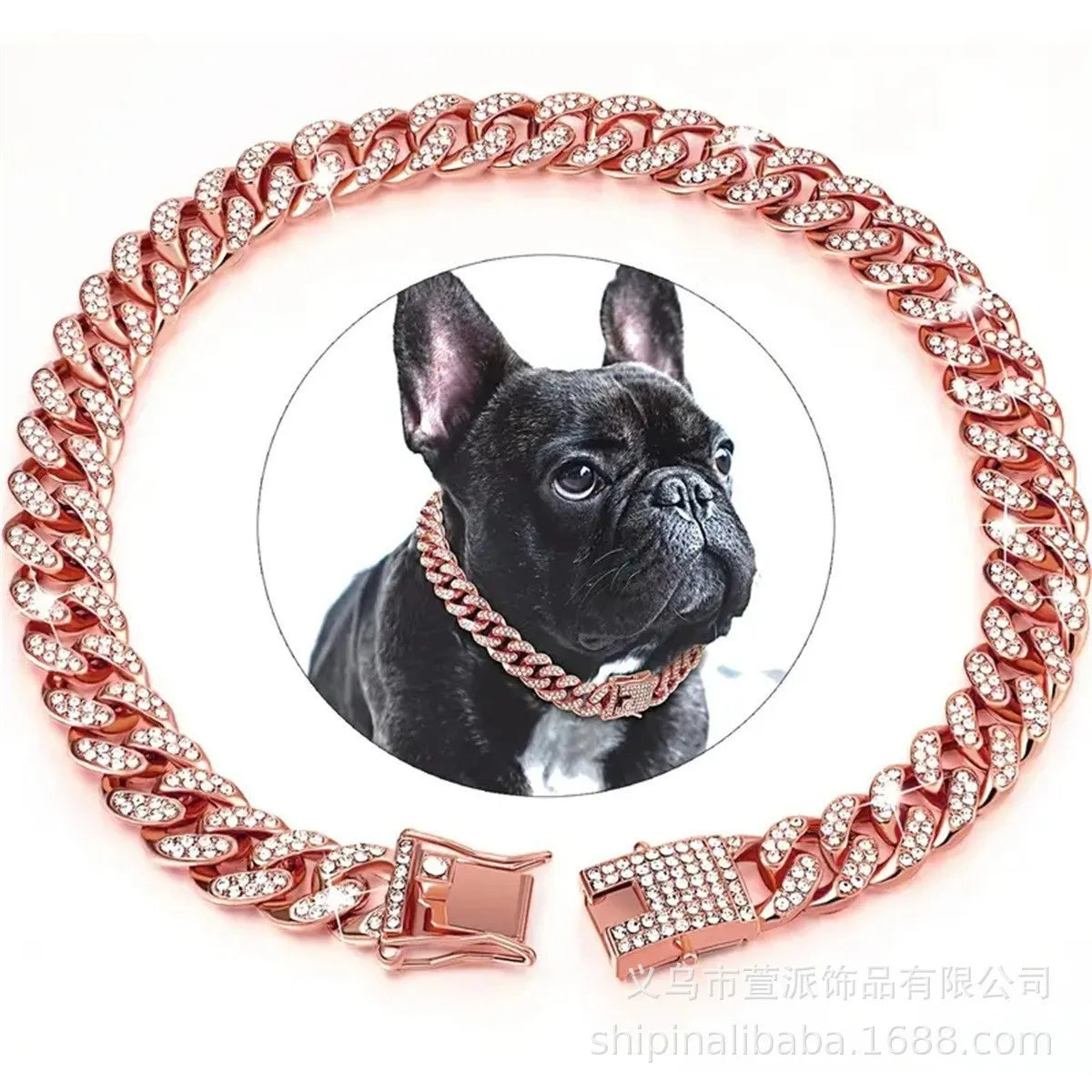 Pet Collar Necklace Cat/Dog Full Diamond Cuban Chains