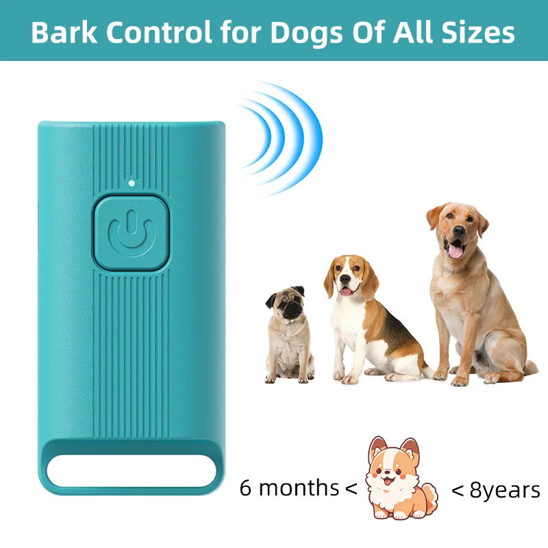 5-meter range ultrasonic anti-barking device,USB rechargeable, suitable for indoor/outdoor training use