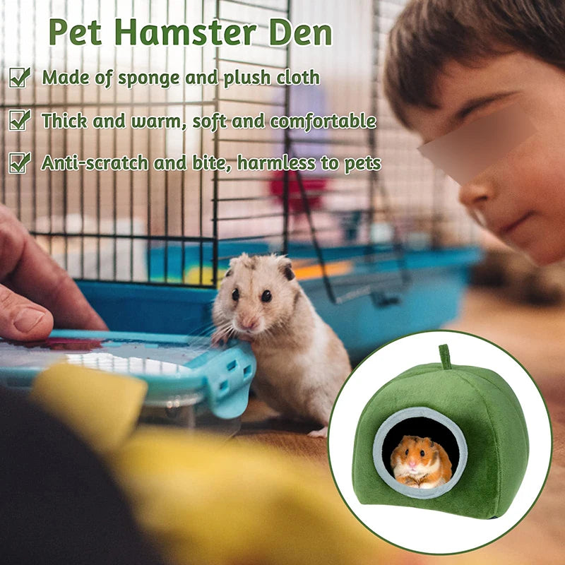 Hamster Cotton House Small Animal Nest Winter Warm Pet Bed For Rodent/Guinea Pig/Rat/Hedgehog