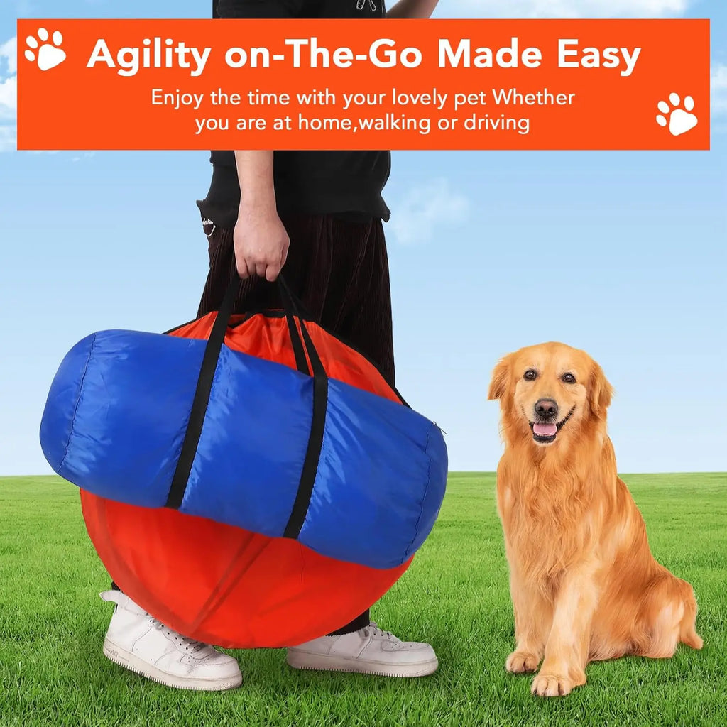 87 Pcs Dog Agile Training Equipment Set Obstacle Course Kit