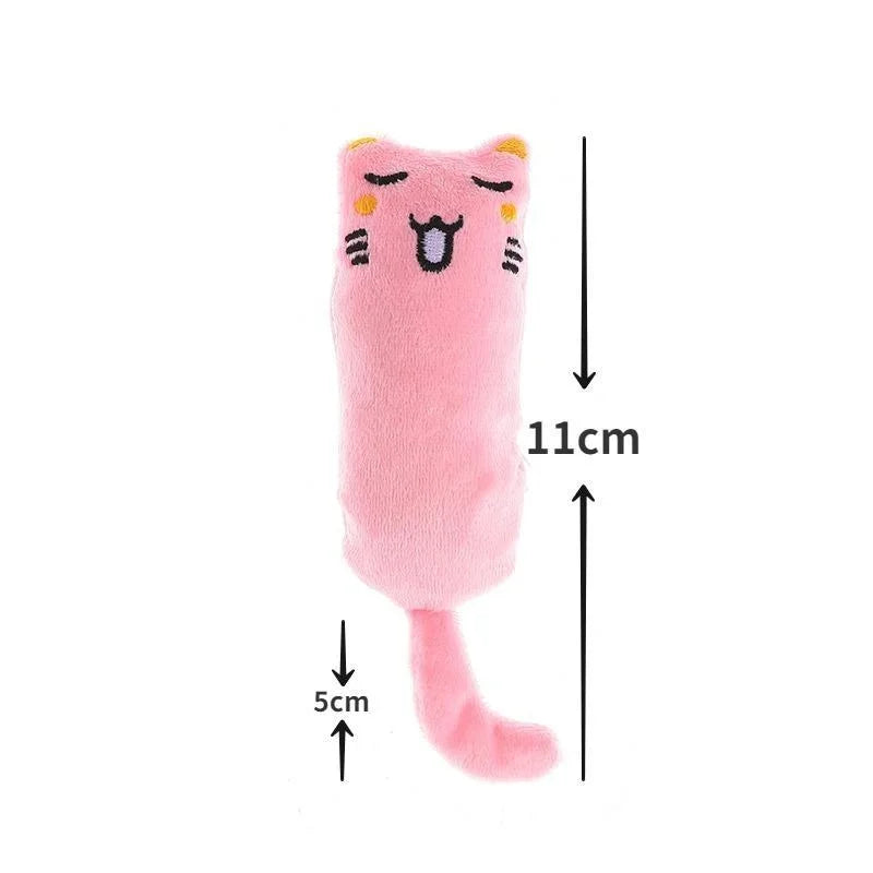 Pet Toy Rustle Sound Catnip Toy Cat Supplies, Teeth Grinding Cat Plush Thumb Pillow