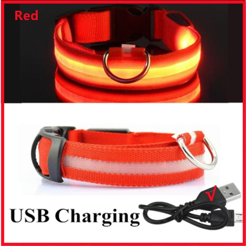 3 Modes Dog Luminous Charge Collar Loss Prevention Collar/Pet Accessories