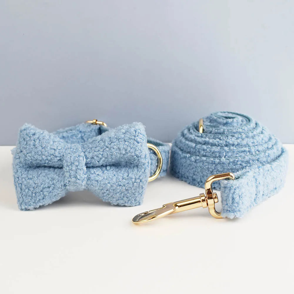 Luxury Personalized Dog Collar Harness Leash set