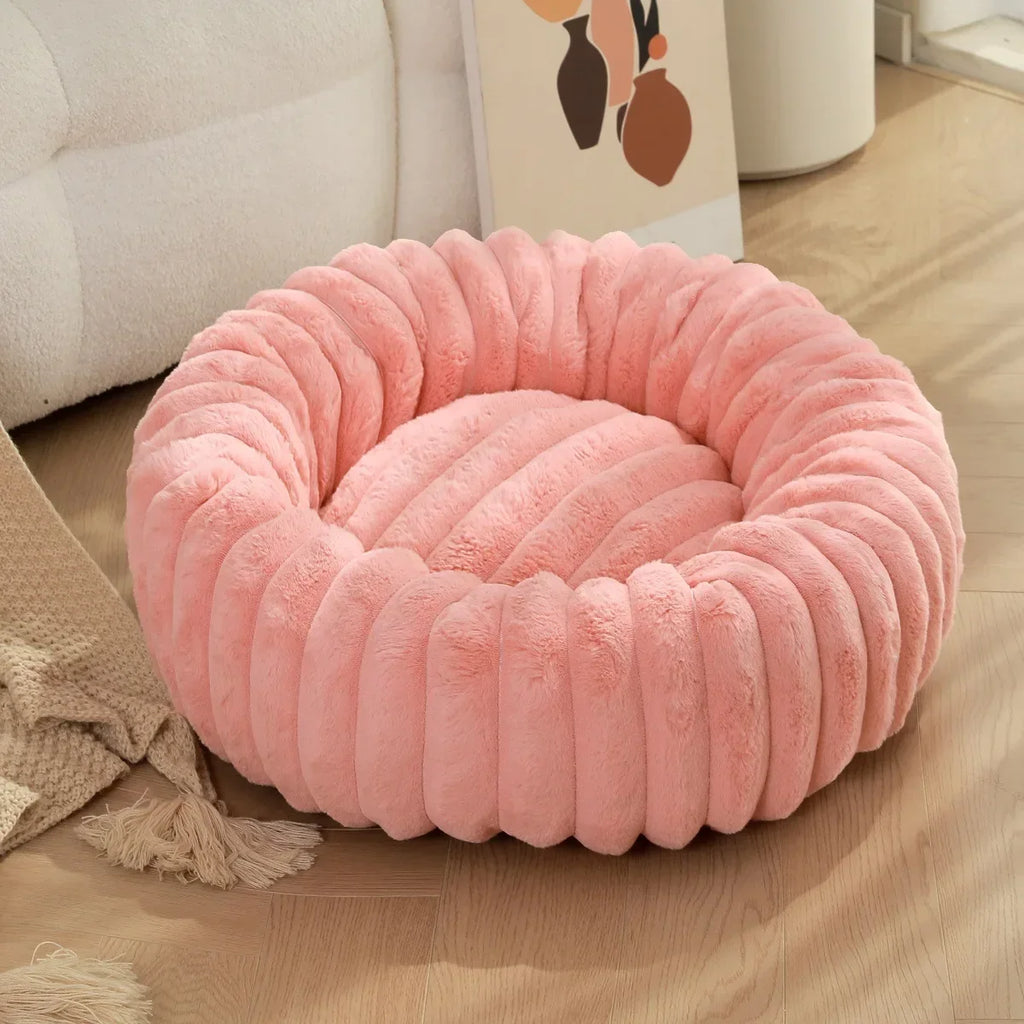 Round Pet Bed for Dog Bed Super Soft Cat/Dog Bed Winter Warm Sleeping
