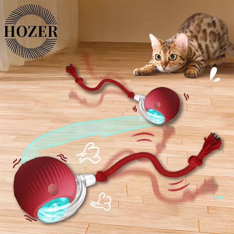 2Pcs Cat Interactive Ball Toys Automatic Rechargeable Imitate Mouse