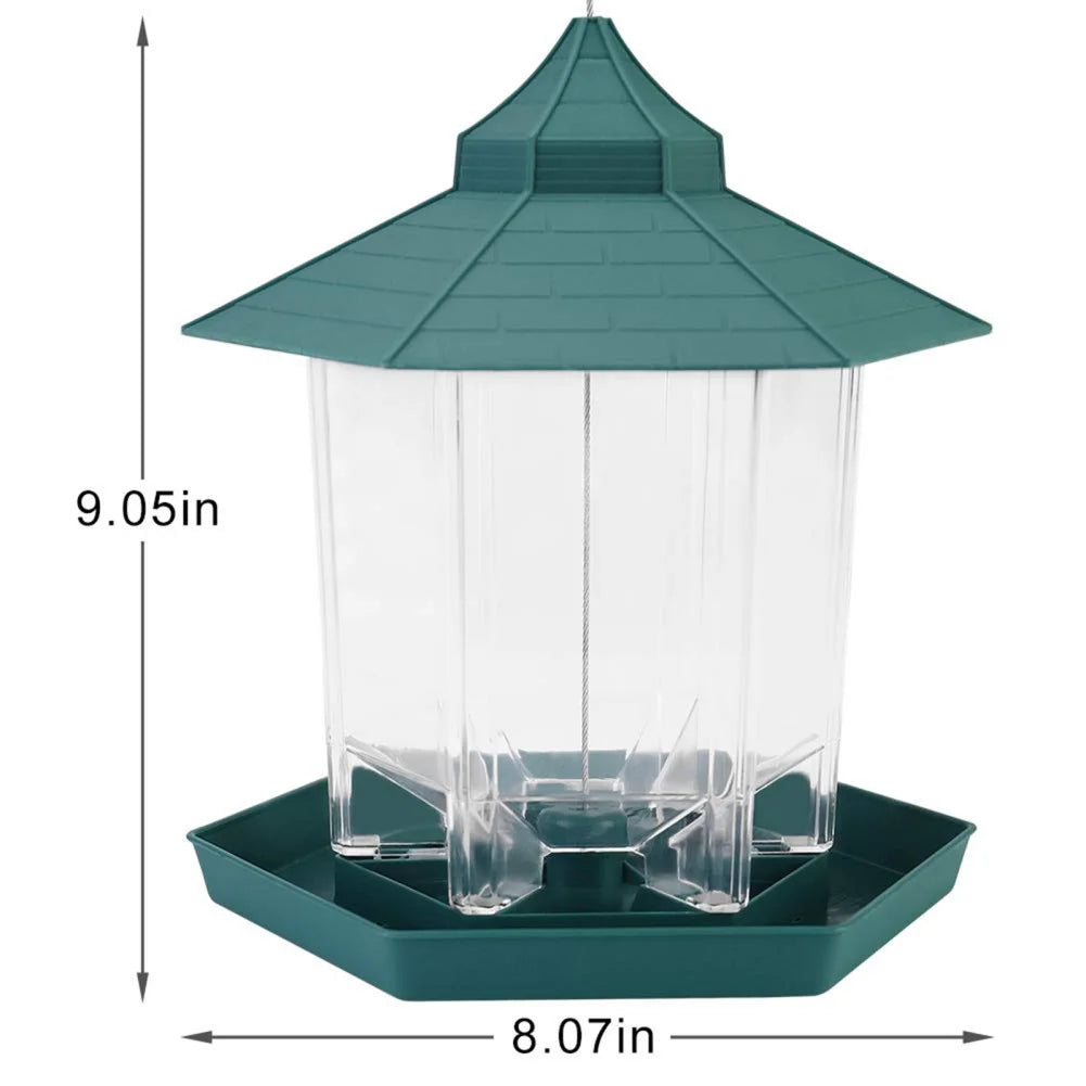 Wild Bird Feeders for Outside Rust Proof Hanging Feeders Squirrel Proof Attracts All Birds