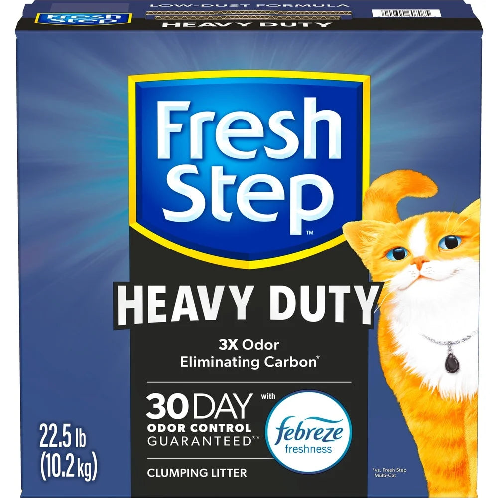 Heavy Duty Clumping Cat Litter with Odor Control Febreze Freshness 30 Day Odor Elimination