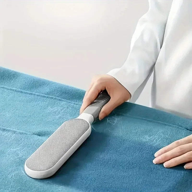 Double-Sided Pet Hair Remover, Manual Electrostatic Sticky Lint Brush