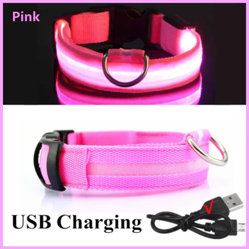3 Modes Dog Luminous Charge Collar Loss Prevention Collar/Pet Accessories