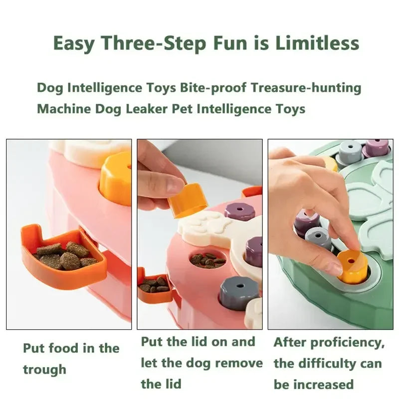 Cat Dog Puzzle Slow Food Toys Increase Puppy IQ Training Game