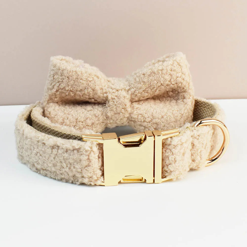 Luxury Personalized Dog Collar Harness Leash set