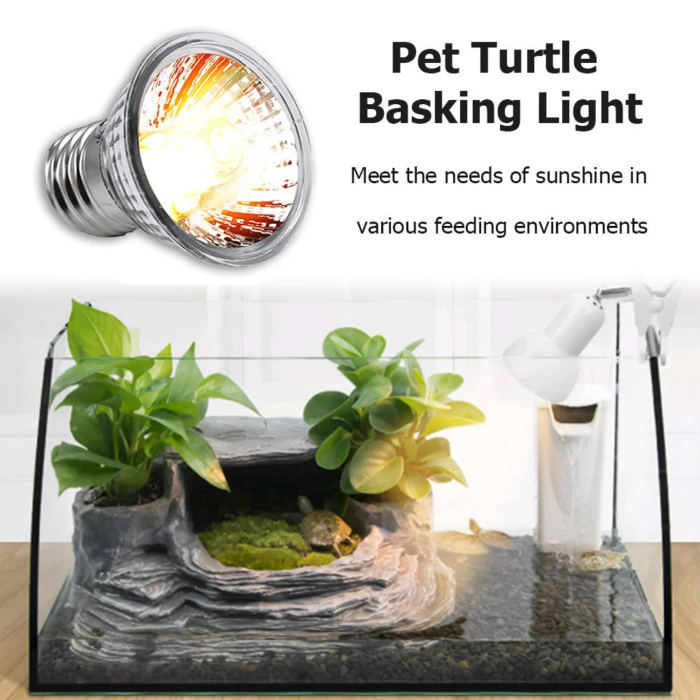 Reptile Tortoise UVA UVB Heating Lamp Full Spectrum Sunlamp Turtle Basking Light
