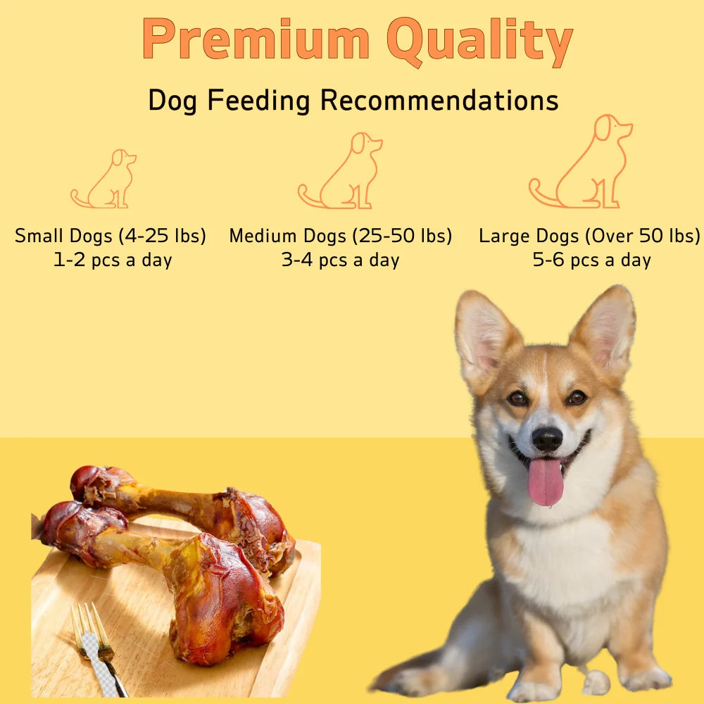 5.29-6.70oz/ Large Cow Bone, All Natural Ingredients, Natural Dog Treats, Healthy, Easily Digestible