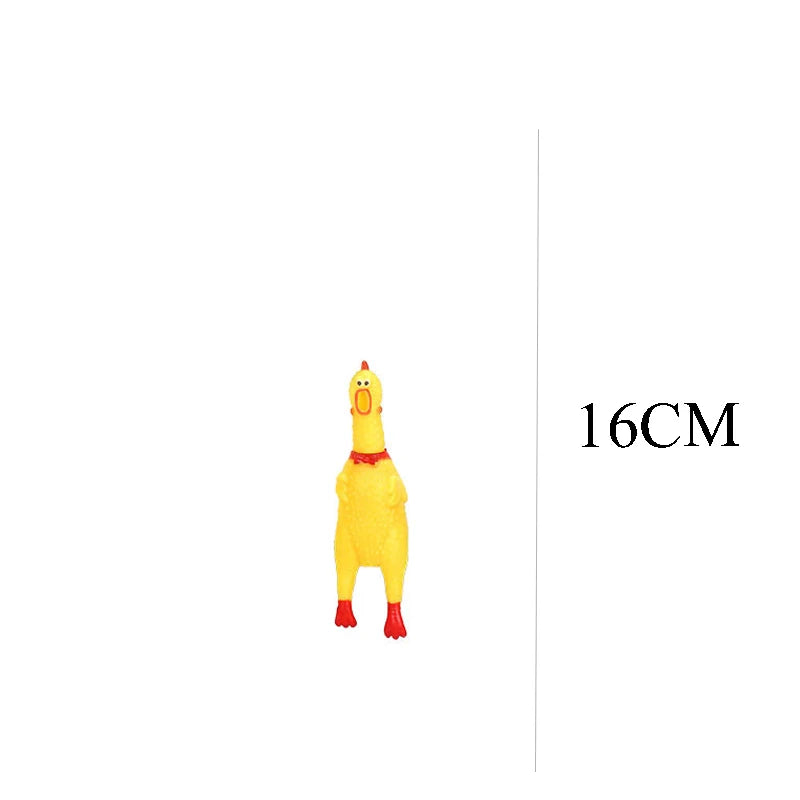 Squeaky Screaming Chicken Pet Toy Funny Molar Chew