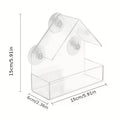 NEW Window Type Bird Feeder, Reusable Tray, Waterproof Transparent