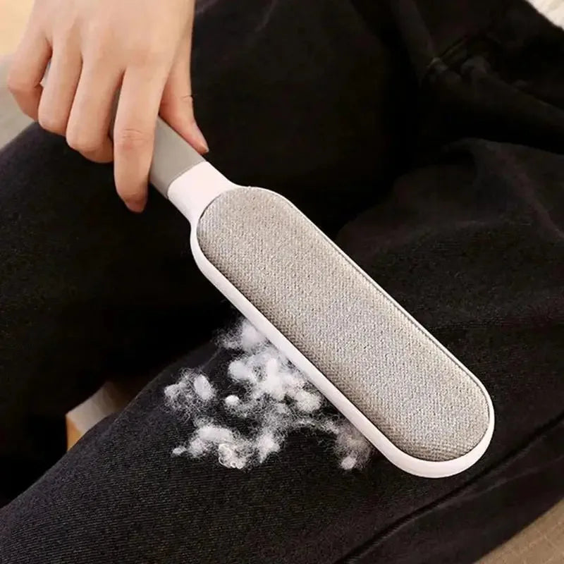 Double-Sided Pet Hair Remover, Manual Electrostatic Sticky Lint Brush