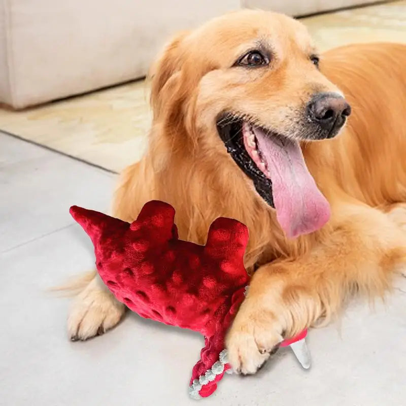 Dog Squeaky Toys Dogs Chew Toy Cute Dinosaur Plush Toy
