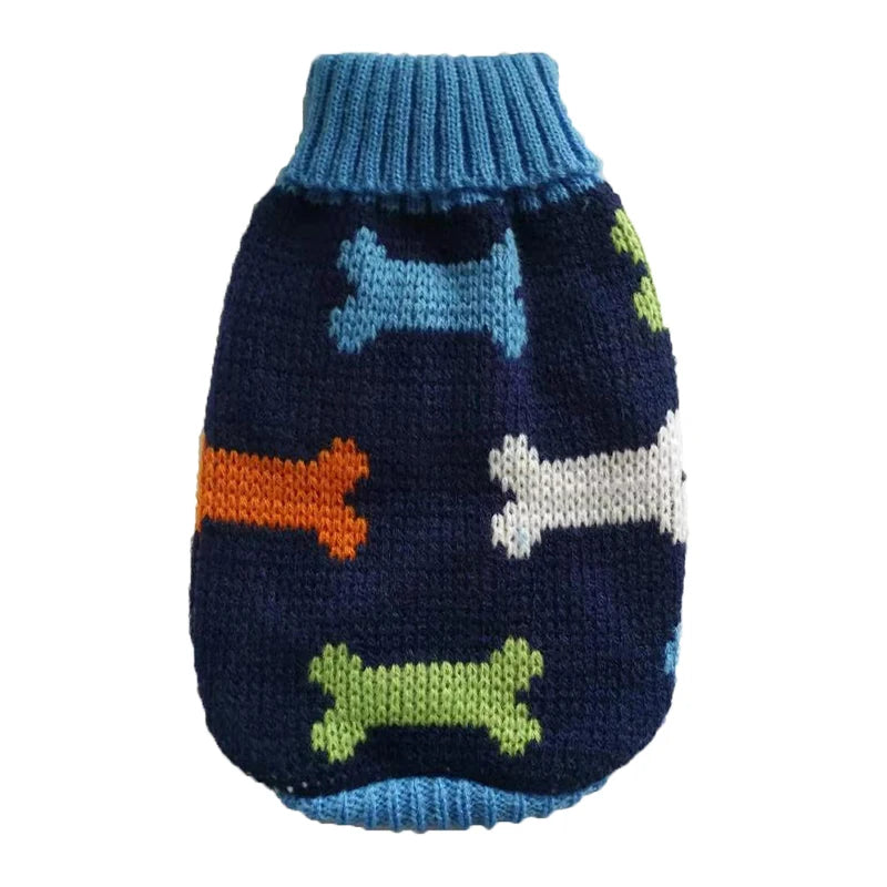 Warm Pet Dog Sweater Winter Dog Clothes for Small Medium Dogs Knitted