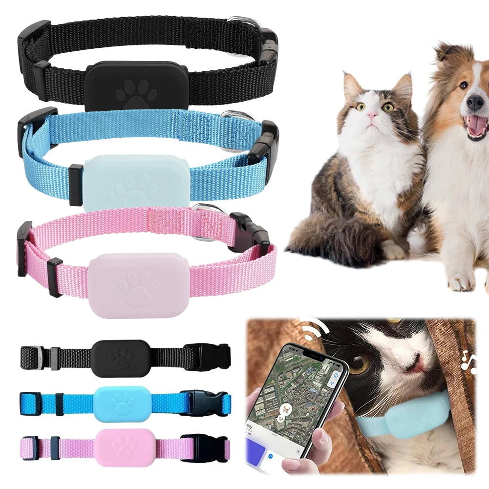 Pet GPS Tracker with Adjustable Collar Smart Pet Locator for Dogs and Cats