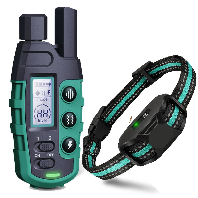 3300Ft Electric Dog Training Collar Remote Control Waterproof With Vibration