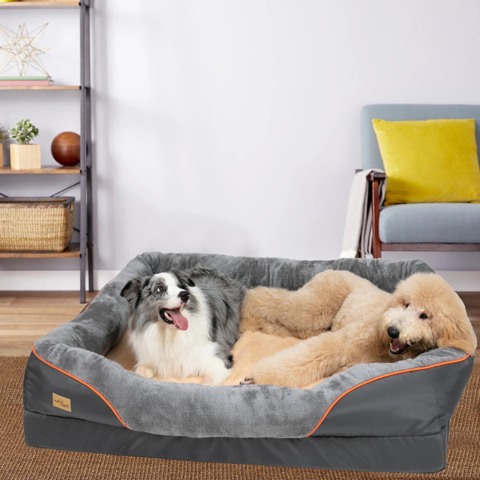 Large Dog Bed Soft Comfortable Anti Allergy Warm Fleece Removable Washable Cover