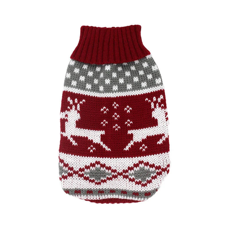 Warm Pet Dog Sweater Winter Dog Clothes for Small Medium Dogs Knitted