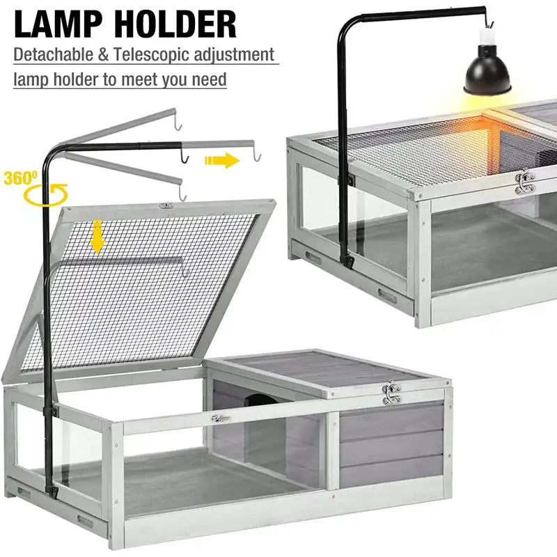 Wooden Tortoise Habitat/Reptile Cage