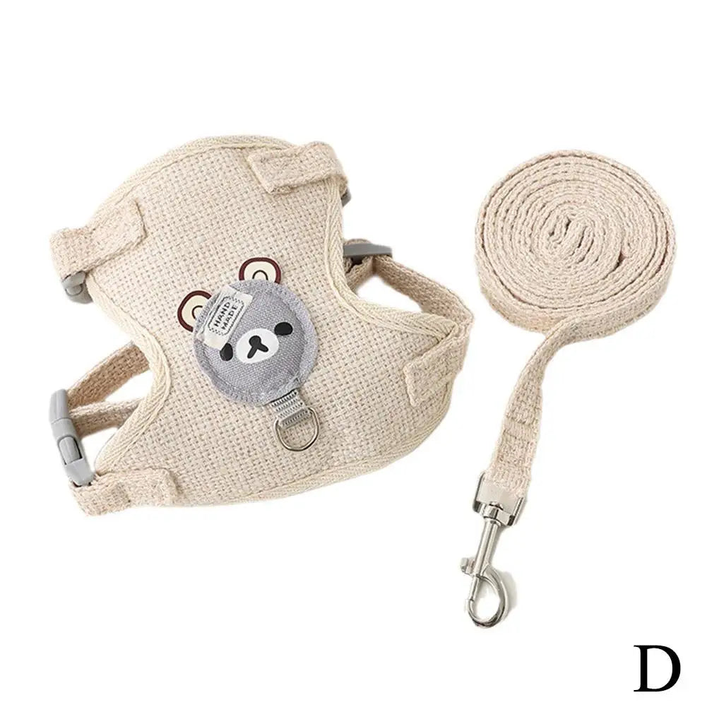 Undershirt Style Pet Leash, Adjustable Cat Dog Harness, Breathable Leash