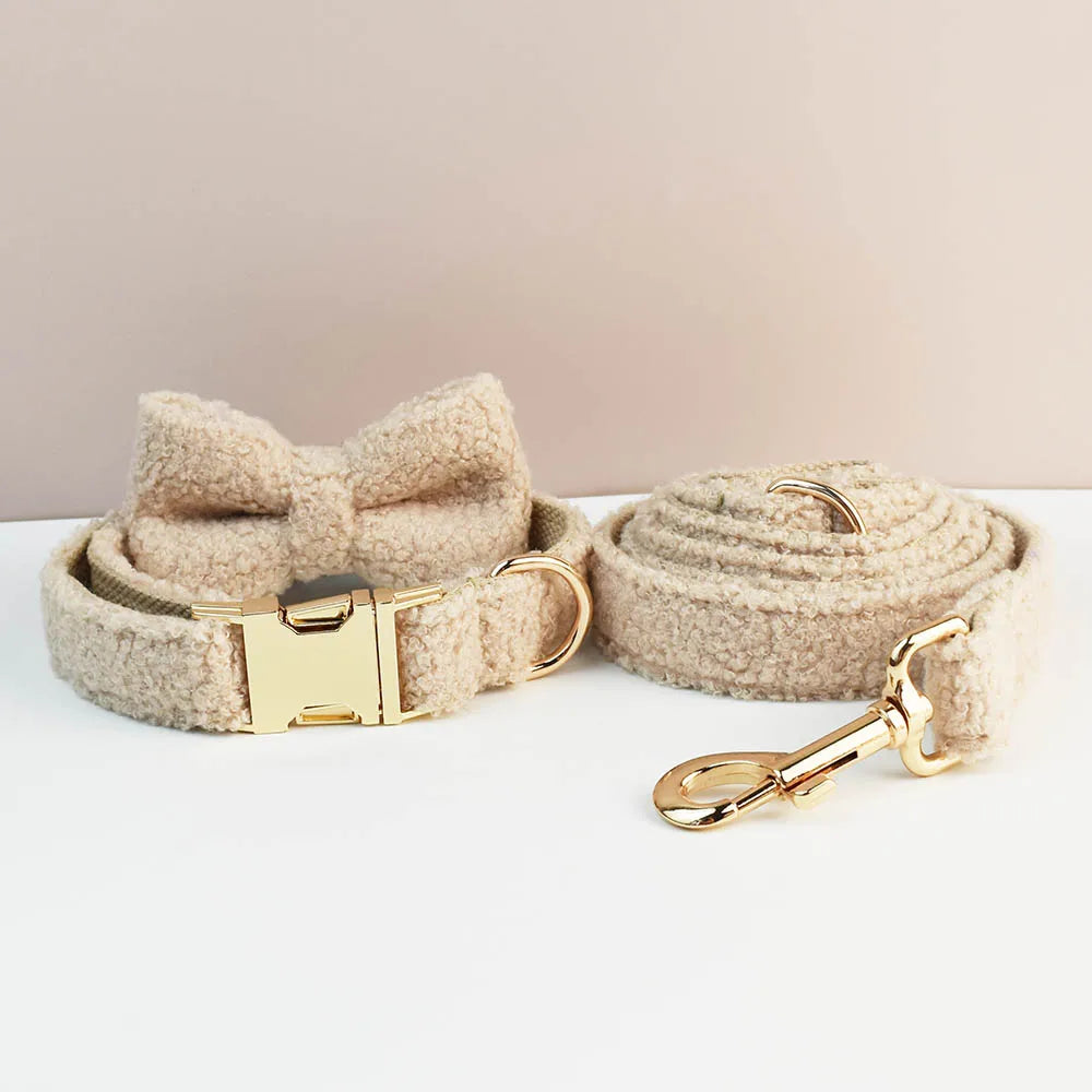 Luxury Personalized Dog Collar Harness Leash set
