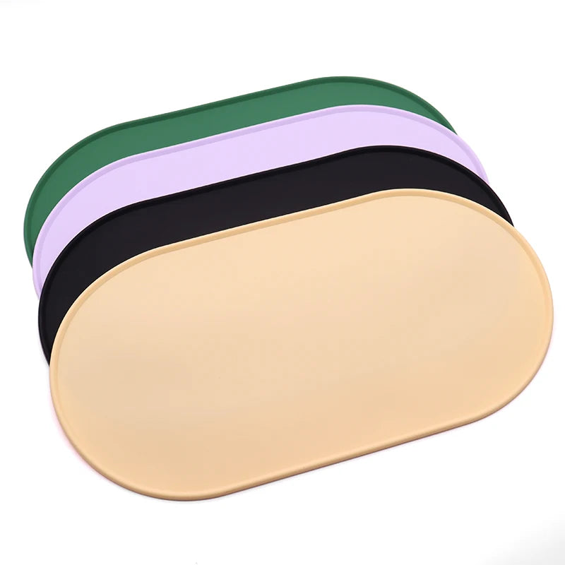 Silicone Pet Bowl Mat Placemat Waterproof Prevent Spills Dog Cat Food