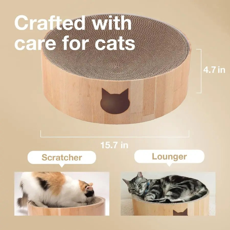 Cat Scratcher Bowl for Indoor Cats Cat Scratching Lounger
